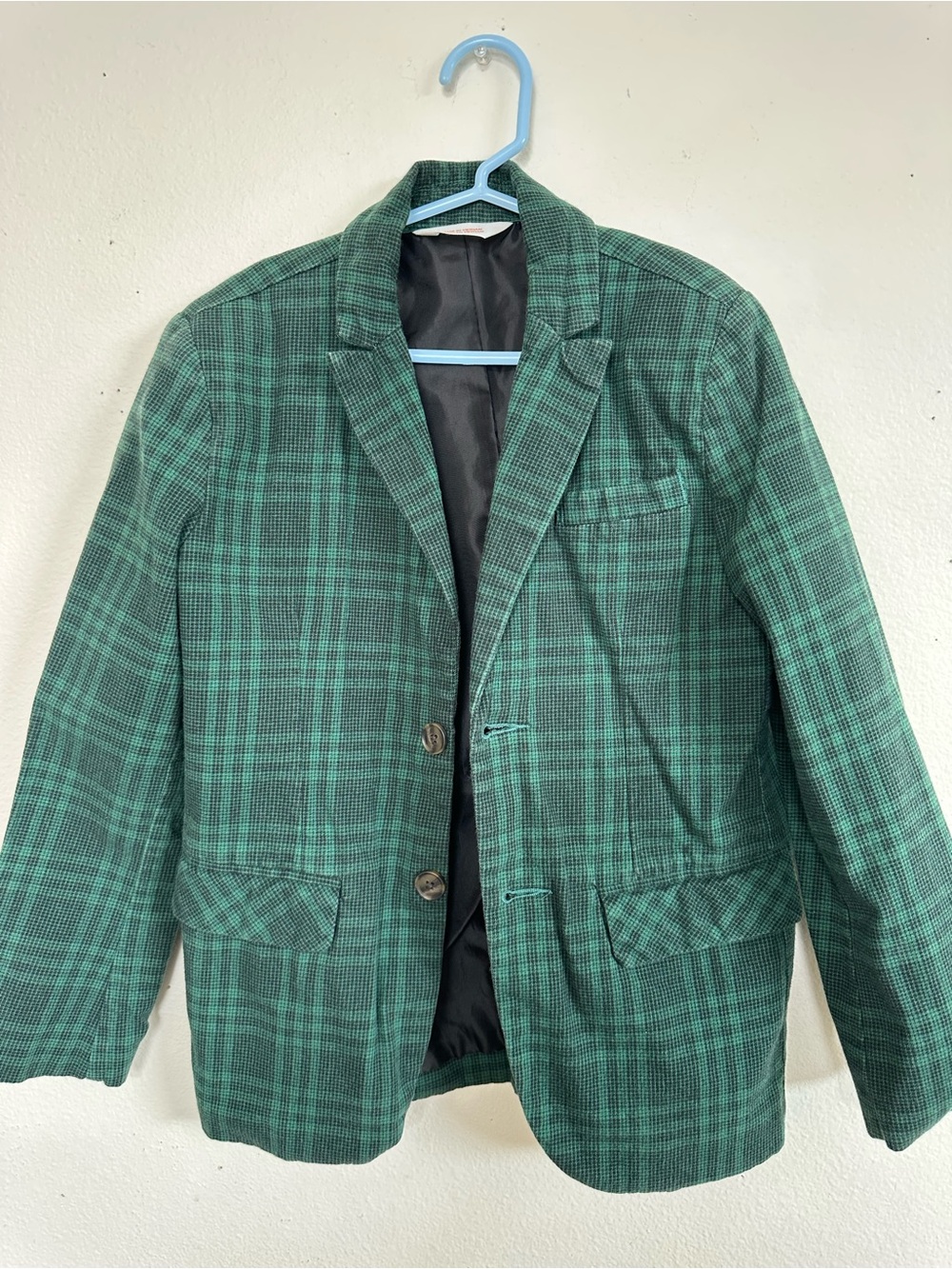 Green plaid Cat and Jack blazer size 8